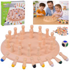 atminties žaidimas spalvos su kauliuku ir figūrėlėmis gr0832