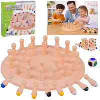 atminties žaidimas spalvos su kauliuku ir figūrėlėmis gr0832