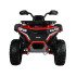 vaikiškas elektrinis keturratis 4x4 pa0328 raudonas
