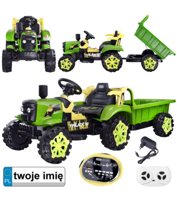 vaikiškas elektrinis traktorius su priekaba PA0234