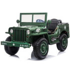 vaikiškas elektrinis automobilis jeep willys 3 vietų su pulteliu pa0249
