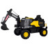 akumuliatorinis vaikiškas ekskavatorius volvo su judančia strėle ir kaušu pa0283