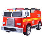 vaikiškas elektrinis gaisrinės automobilis su pultu pa0197