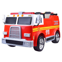vaikiškas elektrinis gaisrinės automobilis su pultu pa0197