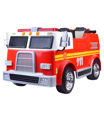 vaikiškas elektrinis gaisrinės automobilis su pultu pa0197