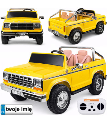 elektrinis vaikiškas automobilis ford bronco pickup dviem vaikams