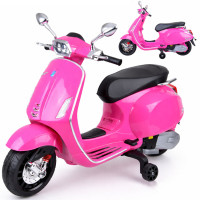 elektrinis vaikiškas motoroleris vespa su akumuliatoriumi ir melodijomis pa0344