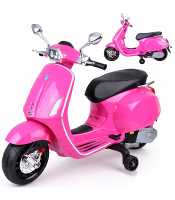 elektrinis vaikiškas motoroleris vespa su akumuliatoriumi ir melodijomis pa0344