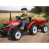 akumuliatorinis traktorius su priekaba ir judančiu savivarčiu pa0347