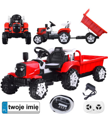 vaikiškas elektrinis traktorius su priekaba PA0234