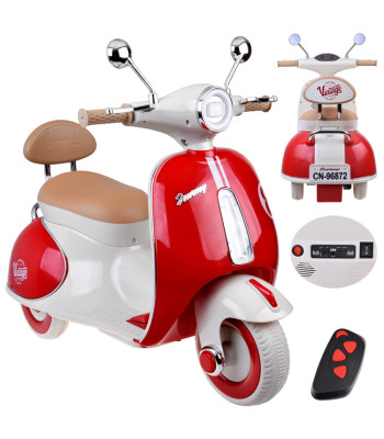 vaikiškas elektrinis paspirtukas-skuteris pa0330 raudonas