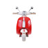 vaikiškas elektrinis paspirtukas-skuteris pa0330 raudonas