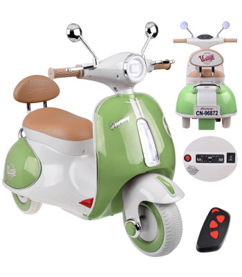 vaikiškas elektrinis paspirtukas ant akumuliatoriaus pa0330 žalias