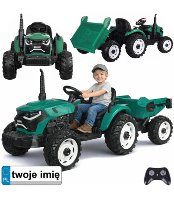 akumuliatorinis traktorius su priekaba ir pakeliamu kėbulu pa0347