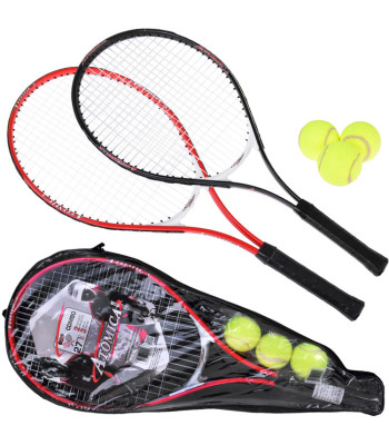 teniso rakečių rinkinys 2 raketės 3 kamuoliukai ir dėklas sp0820