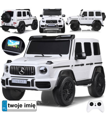 vaikiškas elektromobilis mercedes g klasė 63 amg 4x4 dviem vaikams