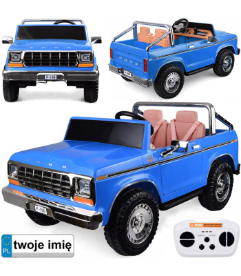 elektrinis vaikiškas automobilis ford bronco pickup dviem vaikams