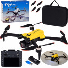 sulankstomas dronas su kamera ir nuotolinio valdymo pultu RC0756 su atminties kortele