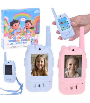 vaikiškų vaizdo racijų rinkinys 2 vnt. su kamera ir 2 colių lcd ekranu za6160