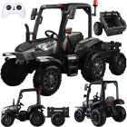 didelis vaikiškas traktorius su priekaba 4x4 ir nuotoliniu pultu