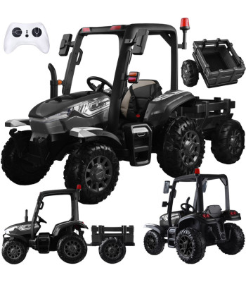 didelis vaikiškas traktorius su priekaba 4x4 ir nuotoliniu pultu