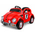 vaikiškas elektrinis automobilis garbus retro raudonas su supimo funkcija pa0349