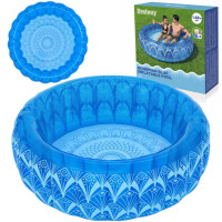 Bestway Bohemian Blue pripučiamas baseinas su 2 puodelių laikikliais, 168 x 53 cm