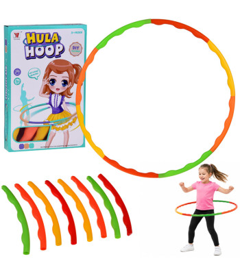 Sulankstomas hula hoop lankas vaikams ir suaugusiesiems su masažiniais iškilimais, 84 cm SP0871