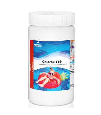 Chlorox T56 granulės 1 kg – greita šoko dezinfekcija baseino vandeniui
