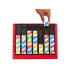 Mattel Uno Quatro strateginis šeimos žaidimas su spalvotomis plytelėmis GR0914