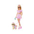 Mattel Barbie Twinning Looks lėlė su šuniuku ZA6701