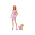Mattel Barbie Twinning Looks lėlė su šuniuku ZA6701