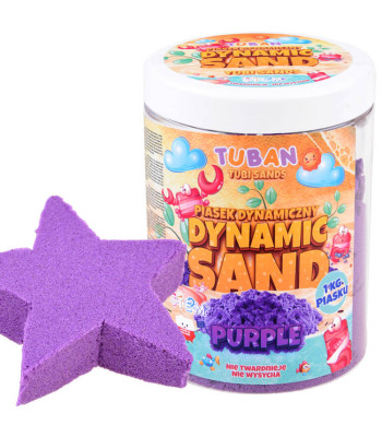 Tuban dinaminis smėlis, violetinis, 1kg, ZA4183