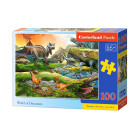 Dėlionė World of Dinosaurs – dinozaurai, 100 dalių, B-111084, 40 x 29 cm