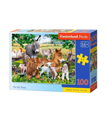 Dėlionė „On the Farm“, B-111138, 100 elementų