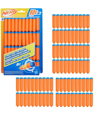 Putplasčio strėlytės NERF N1, 80 vnt., Hasbro ZA6189, 6 cm