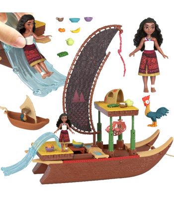 Mattel Disney Vaiana 2 laivas su lėle ir priedais ZA6702