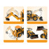 Didelė nuotoliniu būdu valdoma JCB ekskavatoriaus-krautuvo kopija RC0578, 1:20