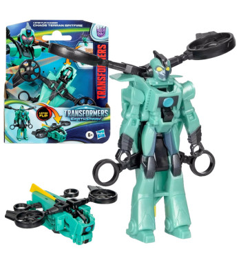 Transformers EarthSpark Chaos Terran Spitfire figūrėlė 2 viename – robotas ir dronas ZA6726