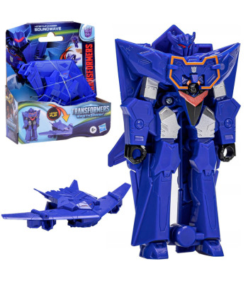 Hasbro Transformers EarthSpark Soundwave – figūrėlė 2 viename, robotas ir naikintuvas ZA6726
