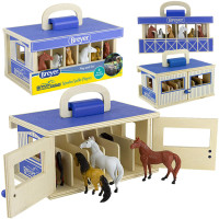 Medinė arklidė su 6 žirgų figūrėlėmis Breyer Horses FARMA, 1:32, ZA6720