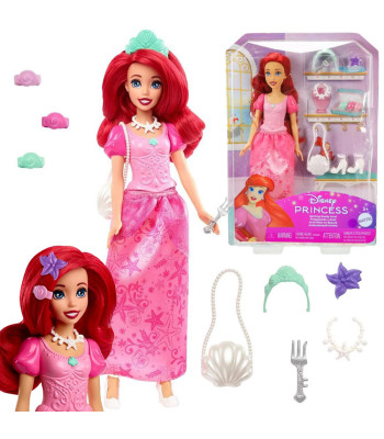 Mattel Disney Princess Ariel lėlė undinė su priedais ZA6723