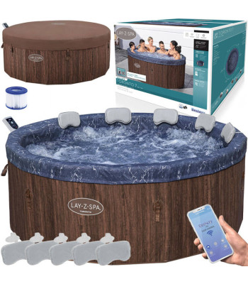 Hidromasažinė SPA vonia su WiFi Bestway Lay-Z-Spa Toronto SLIM, 5–7 vietų, 6001W, 190 cm