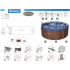 Hidromasažinė SPA vonia su WiFi Bestway Lay-Z-Spa Toronto SLIM, 5–7 vietų, 6001W, 190 cm