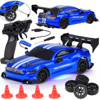 Nuotoliniu būdu valdomas sportinis automobilis su 4x4 pavara ir drifto funkcija, 1:24, RC0795
