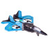 Nuotoliniu būdu valdomas šviečiantis naikintuvo formos dronas Raptor quadcopter RC0726 NI
