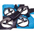 Nuotoliniu būdu valdomas šviečiantis naikintuvo formos dronas Raptor quadcopter RC0726 NI