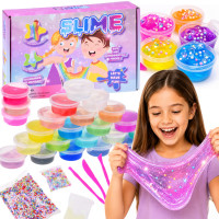 Slime gaminimo rinkinys, 32 elementai, 26 spalvos, priedai, ZA6428