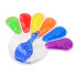Sensorinis „Fidget Toys“ žaislas – spaudoma silikoninė letenėlė su spalvotais rutuliukais, ZA6552, 22 x 17 x 1 cm
