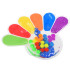 Sensorinis „Fidget Toys“ žaislas – spaudoma silikoninė letenėlė su spalvotais rutuliukais, ZA6552, 22 x 17 x 1 cm